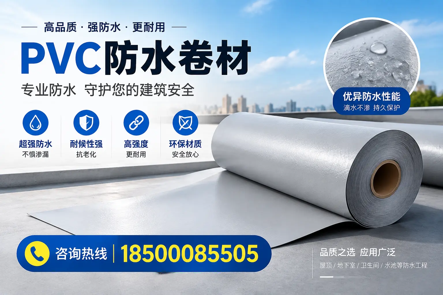 临高地区pvc防水卷材的市场现状与发展趋势